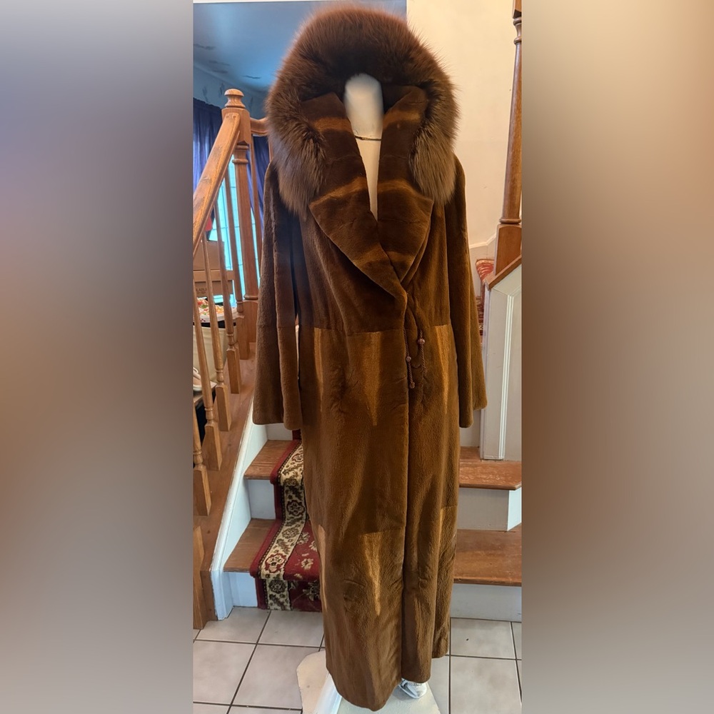 Sheared Mink Fur Coat By Tosato Italy